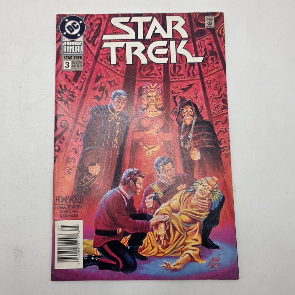 DC Comics Star Trek 1992 Annual 3 Homeworld Kirk Spock Vulcan Sci-Fi Modern Age